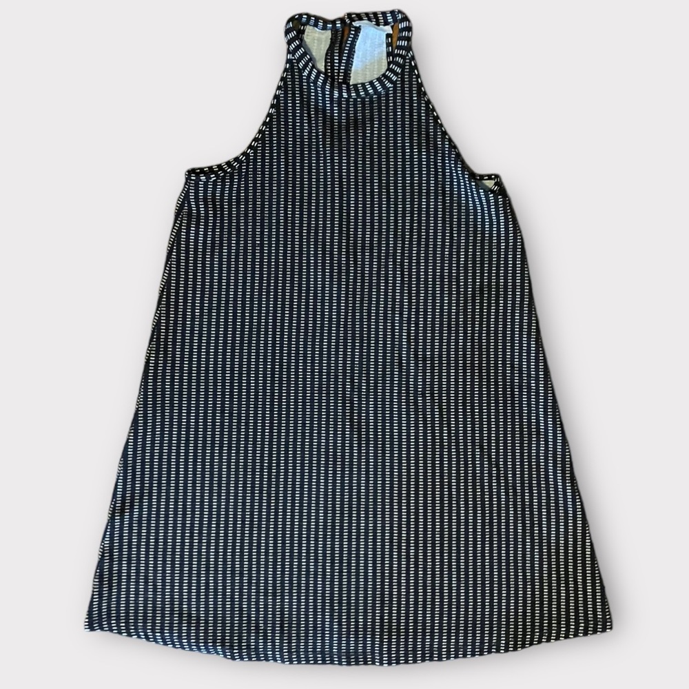 Zara dress A Line Black and White Stripe